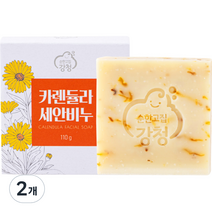 강청 카렌듈라 올인원 비누, 110g, 2개