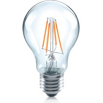 뉴올빔 투명 LED 에디슨전구 26베이스 SCL A60 6W E26 L827, 전구색
