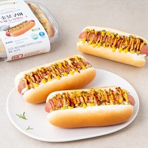 프레시오늘 원재료 듬뿍 든든한 숯불구이 뉴욕핫도그, 210g, 3개