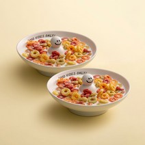 쓰임 굿바이브 플레이트 2p, 혼합색상, 2개