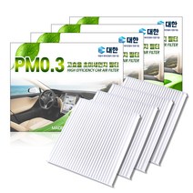 대한 초미세먼지 자동차에어컨 필터, P150, 4개입