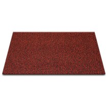 순수 코일 현관매트 100 x 120 cm 두께 20mm, 레드 + 블랙, 1개