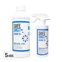 세이프샷 살균소독제 1L + 500ml 세트, 5세트