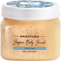 부케가르니 슈가 바디스크럽 클린솝, 500g, 1개