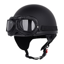 아우라헬멧 어반 고글모 빈티지 헬멧, 무광블랙