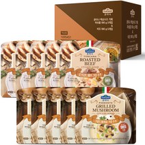 폰타나 그릴드 머쉬룸 수프 180g 5p 로스티드 비프 크림 전자레인지용 수프 180g 5p 전용 패키지, 1세트