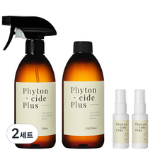 피톤치드플러스 편백수 스프레이 500ml + 리필 500ml + 휴대용 30ml x 2p 세트, 2세트