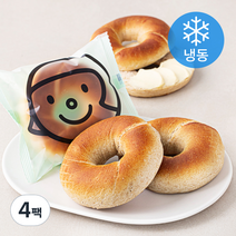 훕훕베이글 유기가공식품 인증 통밀 베이글 3개입 (냉동), 345g, 4팩