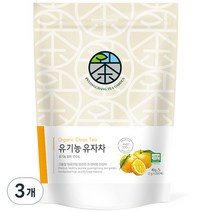 유기농 유자차 티백, 2g, 20개입, 3개