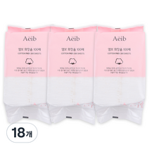 에이브 엠보 화장솜, 100개입, 18개