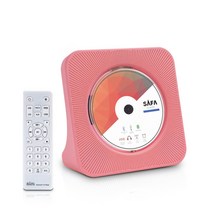 사파 충전식 포터블 무선 스탠딩 블루투스 CD플레이어, 핑크, SCD100(핑크)