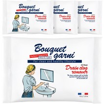 부케가르니 오투 파워 배수구 클리너, 150g, 4개