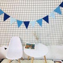 펄인더머드 감성 캠핑 가랜드, 1개, 깃발 산토리니