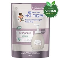아이깨끗해 프리미엄 클린 비건 핸드워시 피오니향 리필, 400ml, 1개