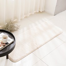 스칸디앤홈 고밀도 코튼캔디 에코퍼 뽀송 주방매트, 크림