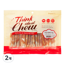 퍼피아이 띵크 어바웃 츄 꽈베기껌 240G, 치킨, 2개