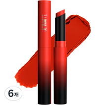메이블린 뉴욕 얼티매트 립스틱 1.7g, 299 칠리 레드, 6개
