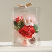 뷰티풀데코센스 미니 피어니 납골당 성묘 미니 꽃다발, 뷰티