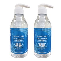 슈퍼케어 세이프 핸즈 손 소독젤 62% 펌프형, 500ml, 2개