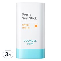 궁중비책 유아용 순딩자차 프레시 선스틱 SPF50+ PA++++, 19g, 3개