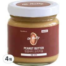 오넛티 땅콩버터 오리지널, 80g, 4개