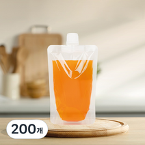더백퍼센트 투명 스파우트 파우치 200ml, 15mm, 50개입, 4세트