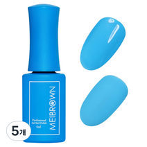 메이브라운 컬러 젤 6ml, M38 여름네일 블루, 5개