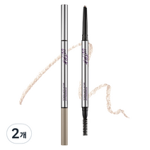 미샤 울트라 파워프루프 브로우 슬림 펜슬 0.09g, 라이트 브라운, 2개