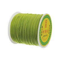 나일론 매듭실 실팔찌 만들기 0.8mm, Olive, 90m, 1개