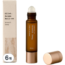 올롯 에센셜 아로마 오일 롤온 브레스딥, 10ml, 6개