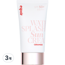 에스쁘아 워터 스플래쉬 세라마이드 선크림 SPF50+ PA++++, 60ml, 3개