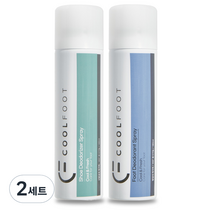 쿨풋 발냄새제거제 180ml + 신발냄새제거제 180ml 세트, 2세트