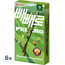 빼빼로 녹차, 37g, 6개