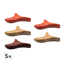 블럭마트 심플 나무 괄사 5p, 랜덤발송, 5개