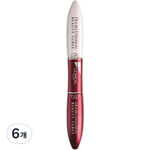 로레알파리 더블익스텐션 뷰티 튜브 마스카라 14ml, 혼합색상, 6개
