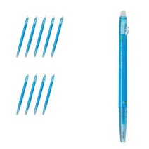 파이롯트 프릭션 볼 슬림 볼펜 0.38mm LFBS-18UF, 라이트블루, 10개