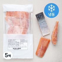 미국산 연어 스테이크 (냉동), 350g, 5팩