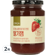 올가홀푸드 유기농 설향딸기로 만든 딸기잼, 600g, 2개
