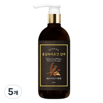 더허브샵 홍삼 아르간 한방샴푸, 500ml, 5개