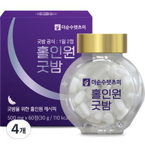 더순수렛츠미 홀인원굿밤 30g, 60정, 4개