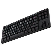 COX JWK 스위치 게이밍 기계식 키보드 T1넌클릭, Black KR, CX87, 텐키리스