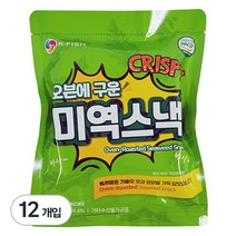 이미지 석하 튀기지 않은 미역스낵, 15g, 12개입