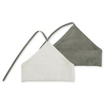 새드리 순면 휴대용 수저집, 아이보리, 카키, 2개