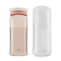 오아 포텐컬링 usb 충전식 속눈썹고데기 히팅뷰러 + 전용 케이스, 베이지