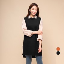 캐럿 여성용 롱 베스트 니트 스웨터 원피스