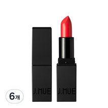 제이뮤 마이 디어 립스틱 3.5g, 1호 레드빈, 6개