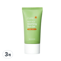 김정문알로에 큐어 아쿠아 마일드 수딩 선젤 SPF50+ PA++++, 50ml, 3개
