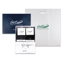 크로커다일 남성용 비즈니스 자수 선물 세트 도트 장목 양말 10족 CD4SK1012 + 쇼핑백