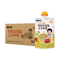 베베쿡 한우 오트밀 고구마죽 실온이유식 중기 100g, 한우 + 오트밀 + 고구마 혼합맛, 10개
