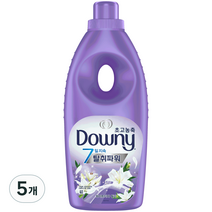 다우니 고농축 섬유유연제 7일 탈취파워 화이트티와 릴리향, 1L, 3개